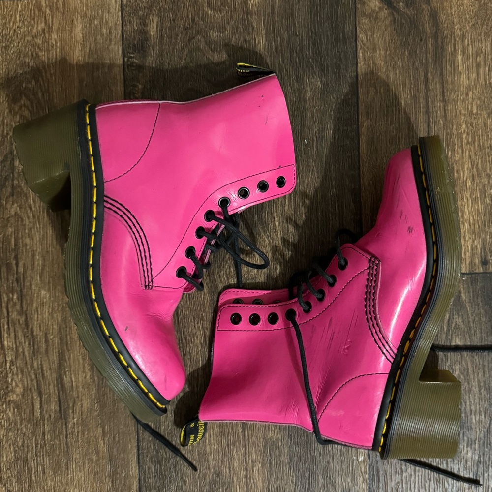 Pink Dr. Martens